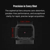 Olight Black Osight SE Red Dot Sight Front View with Aspherical Lens Dimensions for Precise Target Acquisition