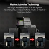 Osight XE AMRS red dot sight with motion activation, auto-off after 3 mins of inactivity, and motion-activated power on.