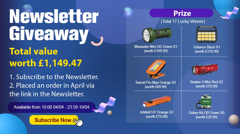 Newsletter Giveaway in April (Exclusively for Subscribers)