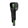 Olight green Javelot Turbo 2 flashlight in black holster, ideal for tactical or outdoor use.