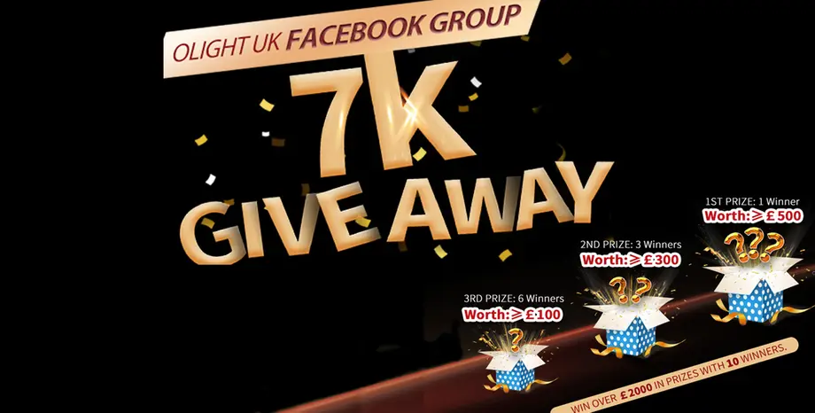 Olight UK Facebook Group 7K: Huge Giveaway!!
