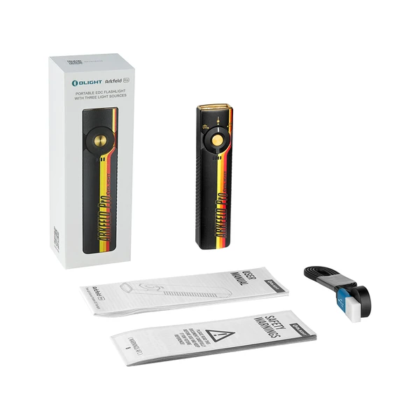 Arkfeld Pro Flat EDC Torch with LED Light & UV & Laser - Olight UK