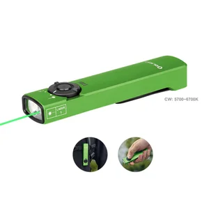 Arkfeld EDC Torch Light with Laser Pointer for Lectures Lime Green CW