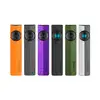 Olight Black ArkPro Protable EDC Light Top-Down View with Blue Rotary Knob and Light/UV Icons for Everyday Carry and Illumination