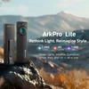 Olight Black ArkPro Lite Flashlight Side View with Clip, Featuring White, Red, and UV Lights for Versatile Use
