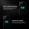 Olight ArkPro Black Flashlight with Color-Coded Indicators for Battery Level and Lockout for Safety