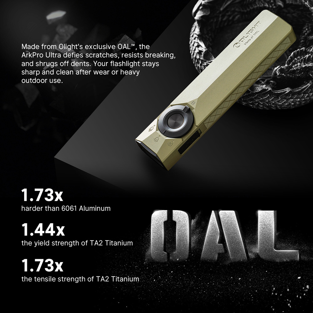 Olight ArkPro Ultra i ultra キーライトセット ArkPro Ultra EDC Flashlight 4 in 1 Flat Torch with UV Green Laser