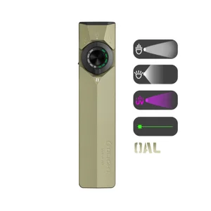 Olight ArkPro Ultra Khaki Side View with UV Light, White Light and Green Pointer for Daily Use and Inspections