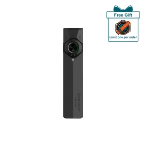 Olight black ArkPro Lite front view with UV, main light, and side light functions for everyday carry.