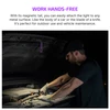 Olight Purple ArkPro Magnetic EDC Flashlight Mounted Under Hood for Hands-Free Car Engine Maintenance