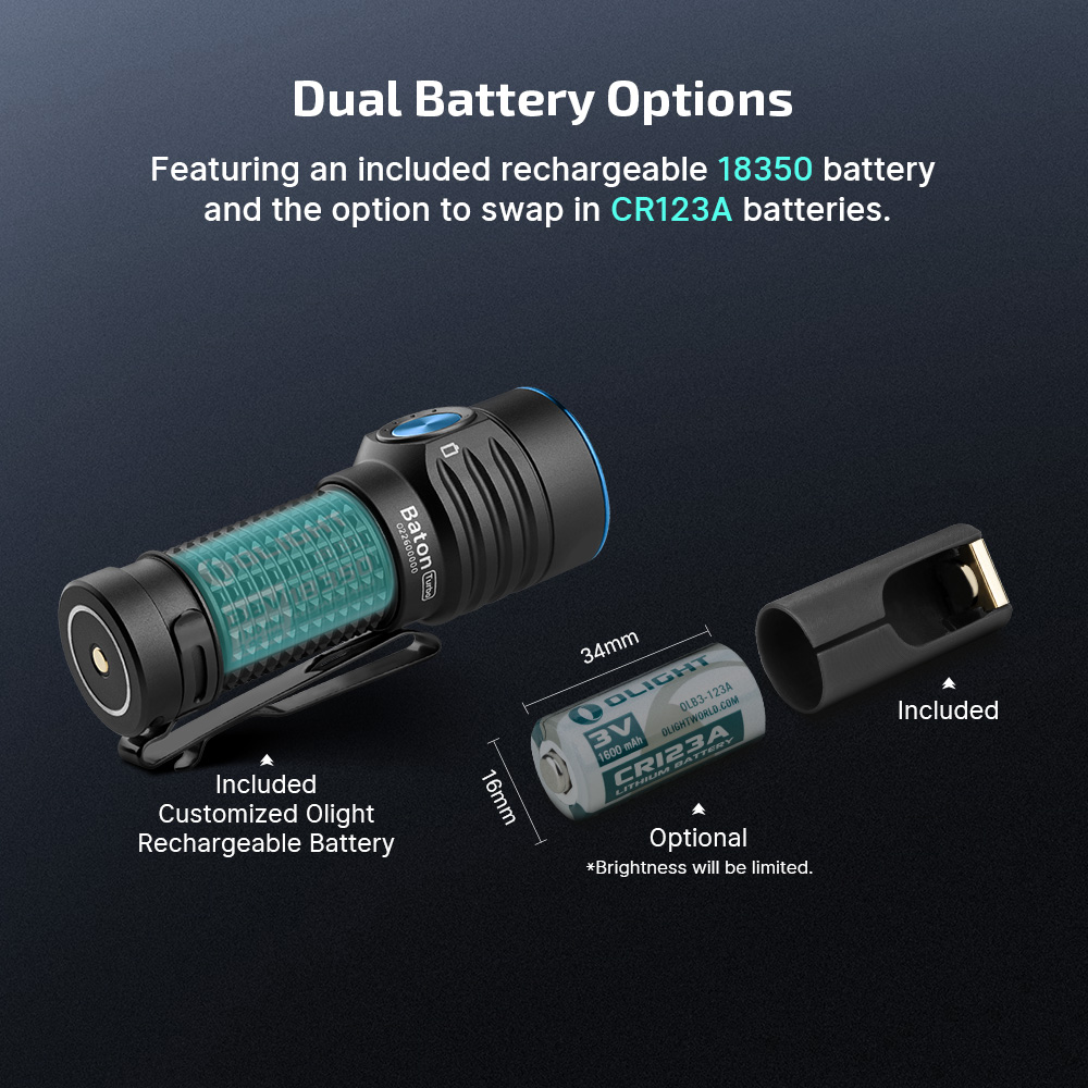 Baton Turbo Long-range Pocket EDC Torch - Olight UK