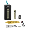Olight OD Green Baton 4 Pro Premium Edition flashlight with charging dock and accessories for everyday carry.
