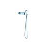Blue sectional matrix system dental clip for posterior tooth restoration isolated on white background