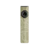Olight Olive Green ArkPro Ultra Flat EDC Flashlight Front View with Topographic Pattern for Everyday Carry and Outdoor Use