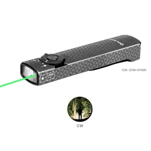 Arkfeld EDC Torch Light with Laser Pointer for Lectures Pinwheel Gunmetal Grey CW