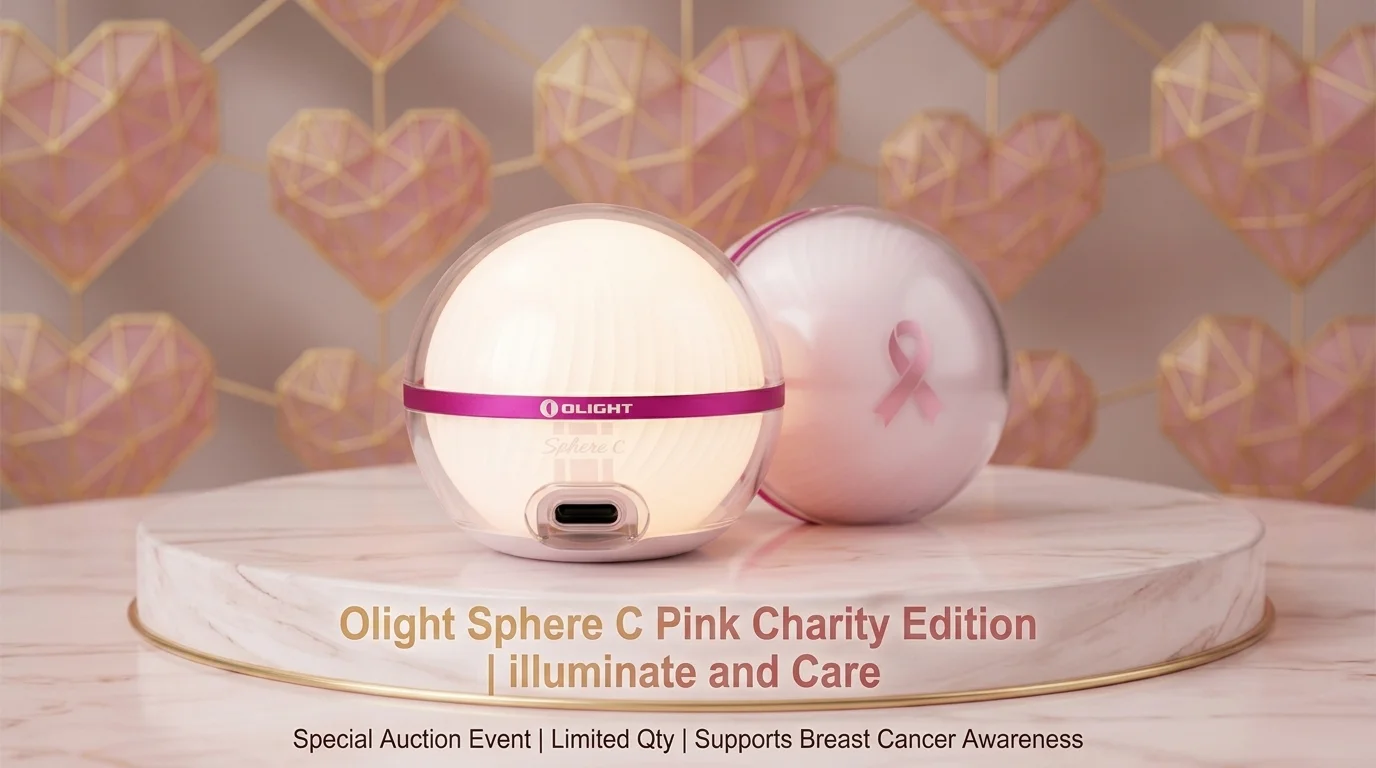 Olight Sphere C UK Launches The Sphere C Pink Edition Olight Ambient Light