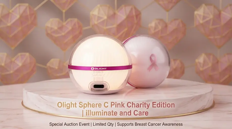 Olight Sphere C UK Launches The Sphere C Pink Edition Olight Ambient Light