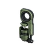 GoBigger green mechanical fidget toy with ring handle and piston design on white background