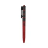 Olight Red and Black Open 3 Ballpoint Penlight featuring Drip Pattern and Pocket Clip for Everyday Carry and Writing