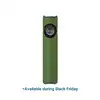 Olight Arkfeld Pro flat flashlight in olive green with laser UV and white light modes available for Black Friday sale