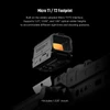 Osight R red dot sight mounting onto a Micro T1 T2 footprint optic mount for rifle scopes.