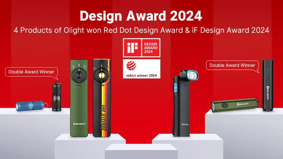 Olight's 2024 Red Dot and iF Award-Winning Torch Designs