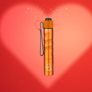 Olight I3T 2 Orange Flashlight with Pocket Clip, Ideal for Valentine's Day Gifting and Everyday Carry