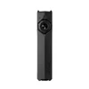 Olight black flat EDC flashlight with rotary switch and textured metal body on a white background