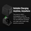 Magnetic and USB-C charging for an optic, offering reliable power on the go.