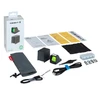 Osight X red dot sight kit with box, manual, cleaning cloth, USB cable, pouch, and mounting screws.