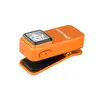 Olight Orange Oclip Clip-on EDC Light angled view with strong spring clamp for hands-free outdoor and everyday carry use