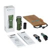 Olight Baton 3 Pro Max OD Green flashlight with charger, battery, pouch, and manual