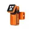 Olight Oclip 2 Ultra orange clip-on EDC flashlight with adjustable tilting head and multi-light LEDs on white background
