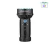 Olight Marauder Mini: compact black multi-function flashlight with a large blue bezel and numerous LED emitters