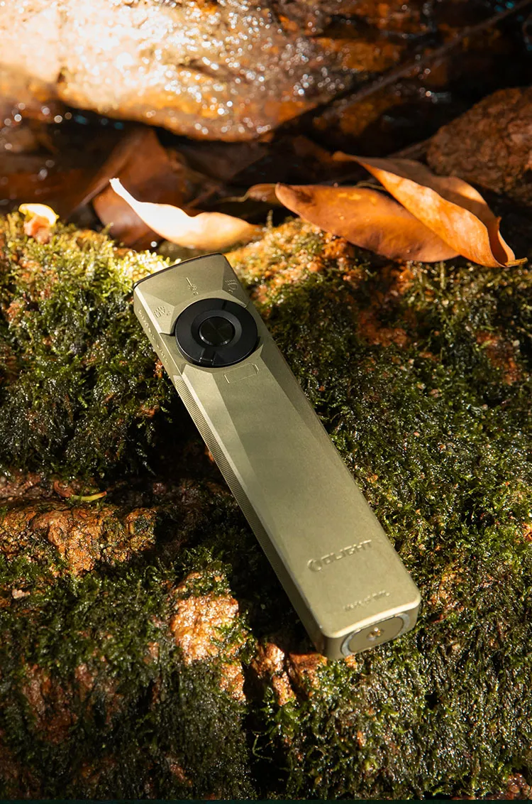 Arkfeld Ultra Flat EDC Torch 1400LM LED UV Green Laser Flashlight