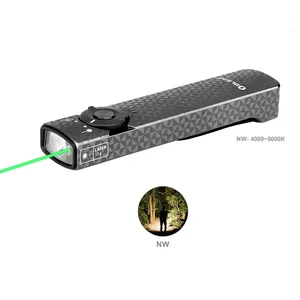 Arkfeld EDC Torch Light with Laser Pointer for Lectures Pinwheel Gunmetal Grey NW