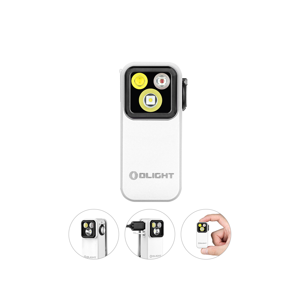 Olight Oclip Pro Clip Light With Floodlight & Spotlight & Red Light