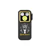 Olight Black Oclip Pro with Gold Bezel and 3 LED Light Sources for Everyday Carry and Illumination
