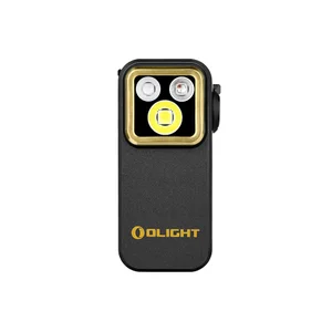 Olight Black and Gold Oclip Pro Wearable Flashlight for Everyday Carry and Outdoor Lighting