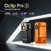 Olight Black and Orange Oclip Pro S Multipurpose Clip Light with Five Light Modes for Everyday Carry and Utility