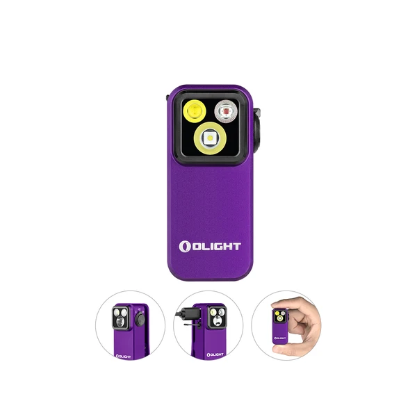 Olight Purple Oclip Pro Multi-functional Clip Light for Hands-free Illumination