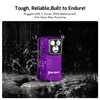 Olight Purple OCLIP PRO clip light, front view, rugged IPX6 waterproof with USB-C cover for outdoor and emergency use.