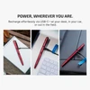 Olight Red Open 3 Rechargeable Penlight charging via USB-C on a desk, in a car, and outdoors for EDC use