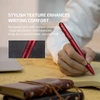 Olight Red Open 3 Ballpoint Pen with Textured Recessed Grip in Hand for Comfortable Writing and Note-Taking