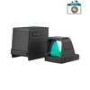 Black Olight OSIGHT red dot sight and dedicated charging case.