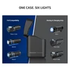 Olight Black Perun 3 Mini and Baton 4 Premium Flashlights Displayed for Full Compatibility with Wireless Charger