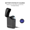 Olight Black Baton 4 Premium wireless charger case with LED digital display showcasing battery status.