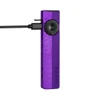 Olight Purple ArkPro Flat Flashlight Charging via USB-C Cable with Laser and UV Light Selector for EDC Use