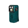 Olight Green Oclip Pro front view with three lights and textured body for everyday carry.