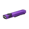 Olight Purple ArkPro Flat EDC Flashlight Isometric View with Laser and UV Light for Everyday Carry